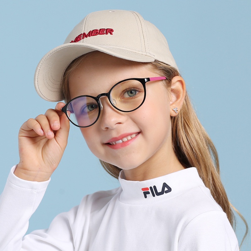 (YUZHU) Kacamata Anti Radiasi Untuk Anak-Anak Frame Oval Fleksibel Eyeglasses Anti Blue Light Eyeglasses for Children