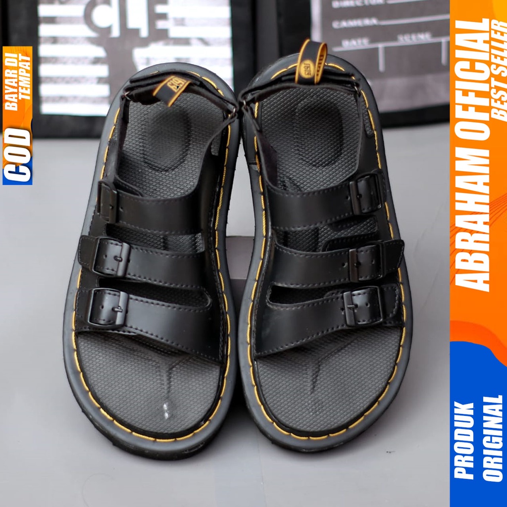 Sandal Sepatu Docmart Pria Sendal Slide Selop Pria Distro Original Abaraham BUSTON