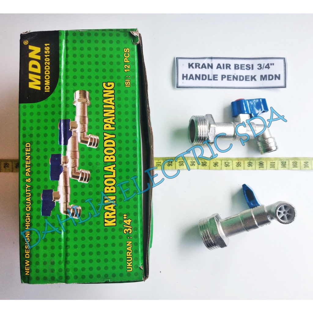 KRAN AIR BESI HANDLE PENDEK 3/4 INCH MDN
