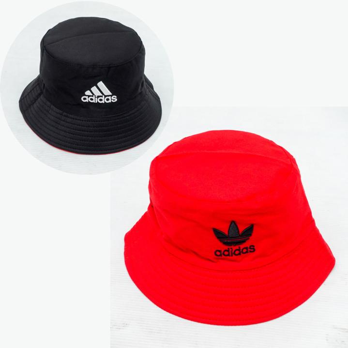 Topi Bucket Hat Adidas Import Mirror / Bucket Hat Bolak Balik