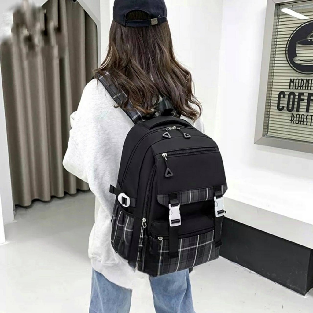 Tas Ransel Anak Sekolah Wanita impor Weibo ORIGINAL Backpack Fashion Korea Tas Punggung SD SMP SMA Perempuan Terbaru Kekinian