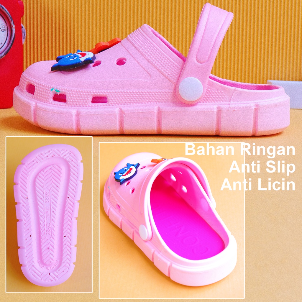 Okaybaby B259 Sendal Sandal Slop Import Karakter Anak Laki-laki Perempuan