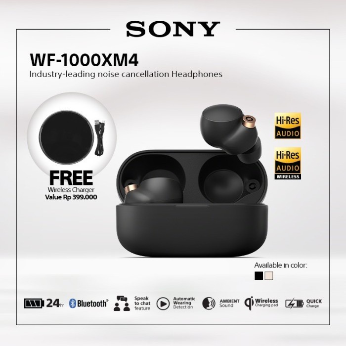 SONY WF-1000XM4 / WF1000XM4 / WF 1000 XM4 - ANC TWS BLUETOOTH EARBUDS