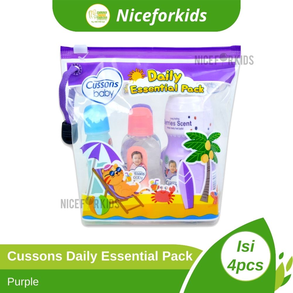 Cussons Baby Daily Essential Pack isi 4 / Paket Hadiah Bayi Baru Lahir / Kado Perawatan Mandi Bayi