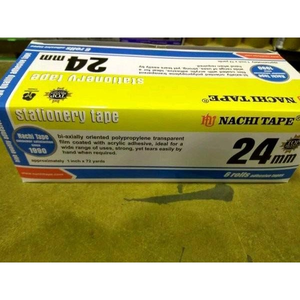 

Dijual Isolasi Nachi Tape 24 mm atk Limited