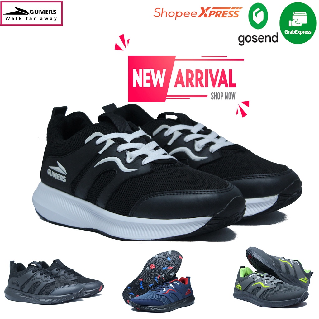 Sneakers Gumers black white , Sepatu Pria dan Wanita, sepatu sport, sepatu santai, sepatu olahraga, sepatu kerja, sepatu sekolah, sepatu terlaris, sepatu couple SEPATU SEKOLAH, SEPATU KERJA