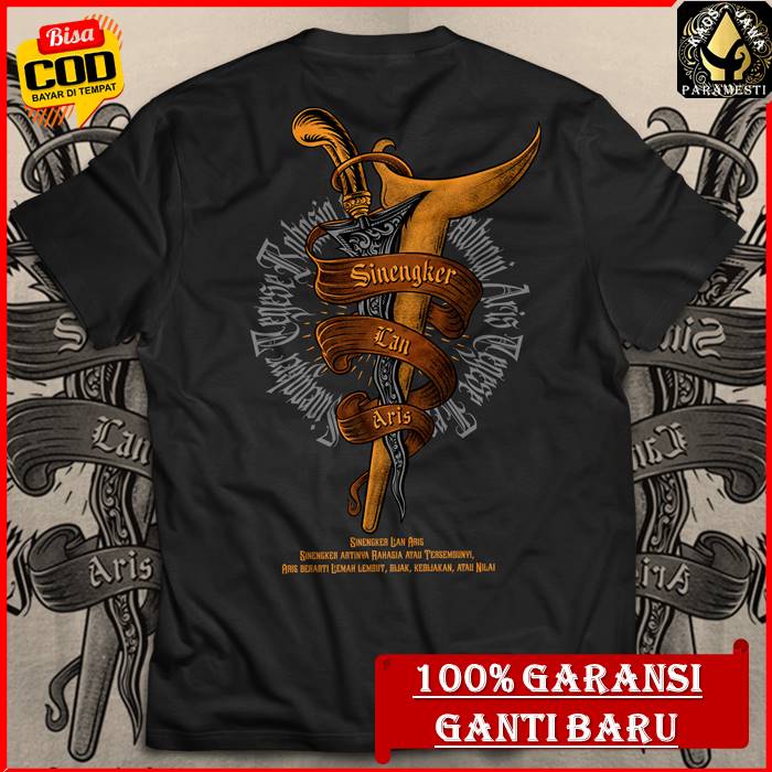 kaos jawa keris sinengker Paramesti terbaru Terkini kaos distro pria dewasa Oversize Bigsize Jumbo x