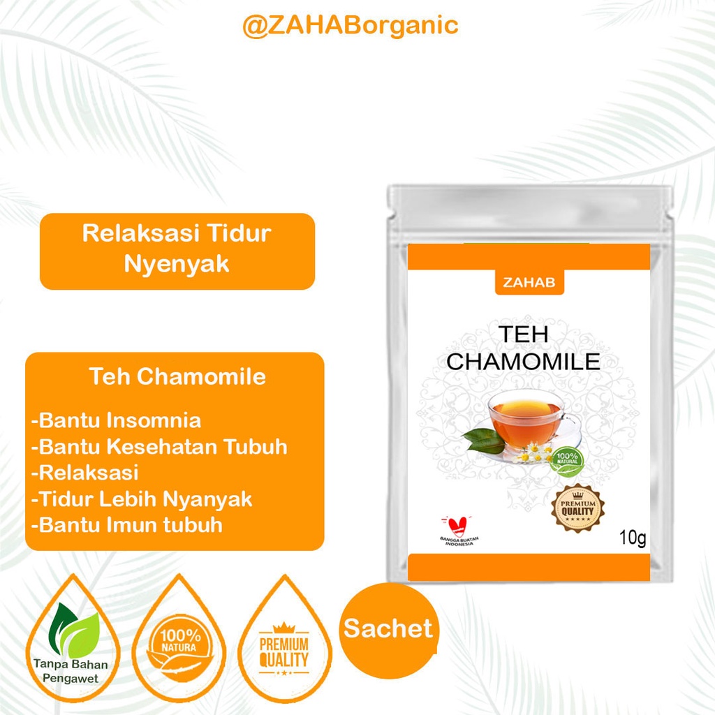 

Teh Chamomile Tea Celup Anti Insomnia Zahab (Sachet)