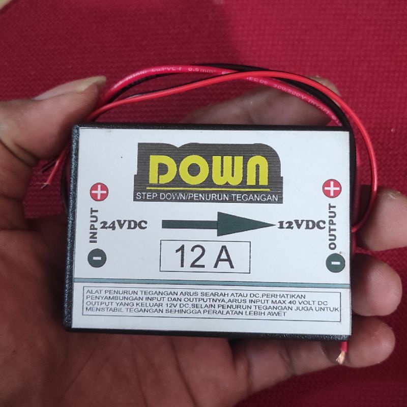 Jual Penurun penstabil Tegangan 24v ke 12vdc | Shopee Indonesia