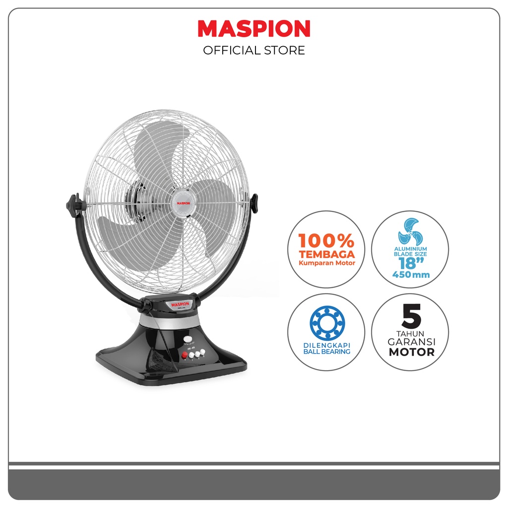 Maspion Industrial Power Fan Kipas Angin 18 Inch PW-459