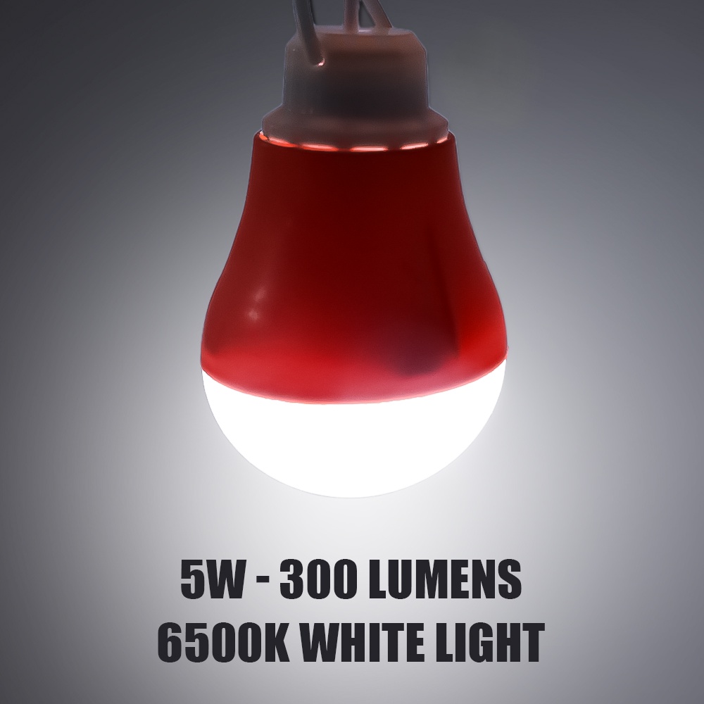 Warna USB Low Voltage LED Bulb Lamp 5W Konsumsi Rendah-Krahan Tinggi Berkemah Lampu Hemat Energi Malam Lampu Darurat Dengan Kait Dapat Dikontrol