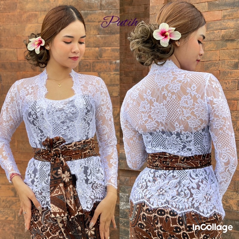 kebaya metalik payet mutiara