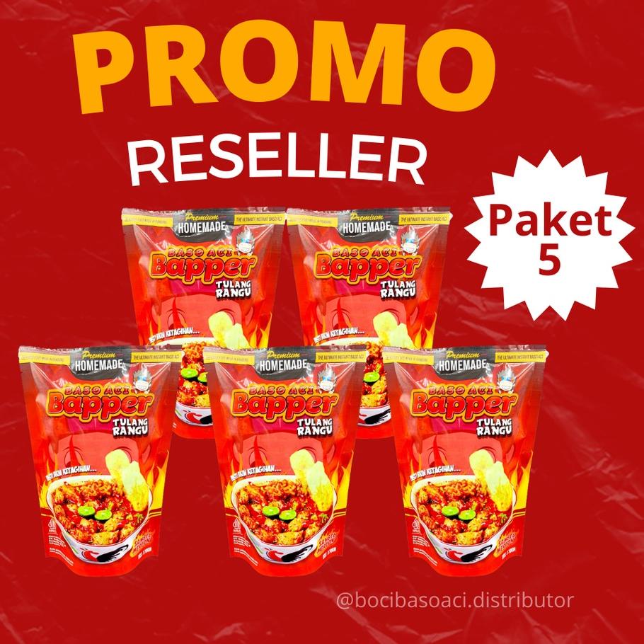 

☎ Baso Aci Bapper Tulang Rangu Sambal Mercon Paket 5pc ℮