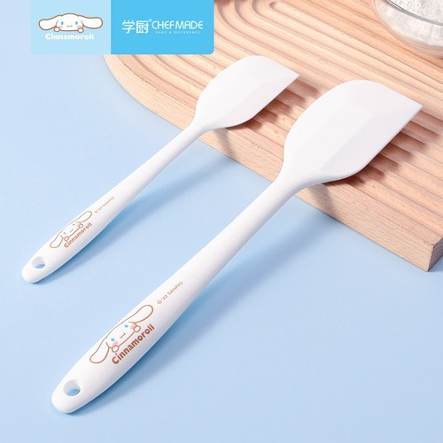 CHEFMADE CL5003 CINNAMOROLL SET 2PCS SILICONE SPATULA WHITE FOOD GRADE