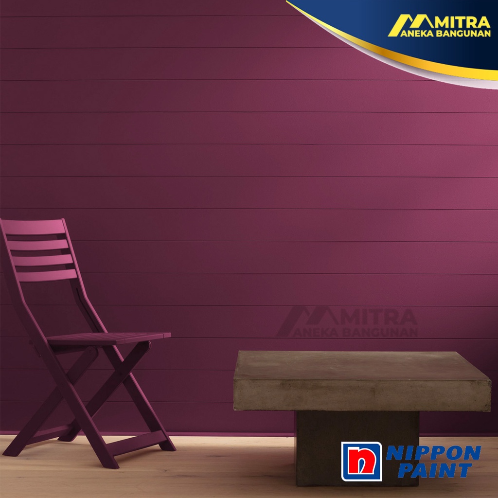CAT TEMBOK EKSTERIOR INTERIOR NIPPON PAINT SWELTERING PINK NP R 1330 A / VINILEX ELASTEX SPOTLESS / 