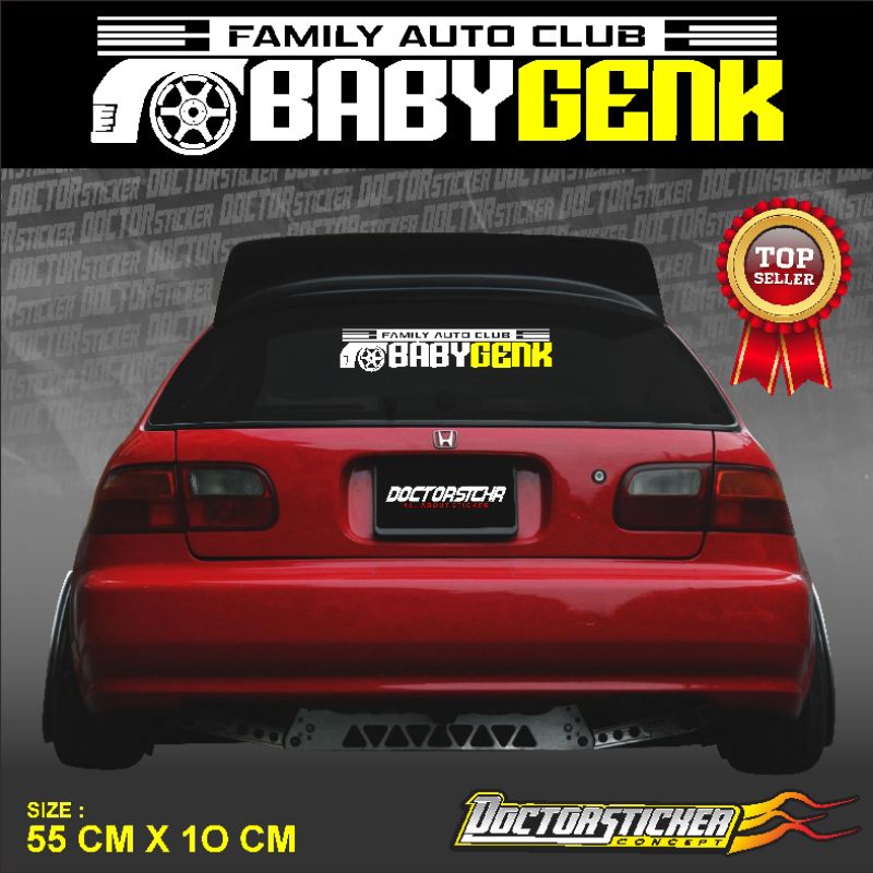 Stiker Cutting Baby Gank New Design Stiker kaca mobil