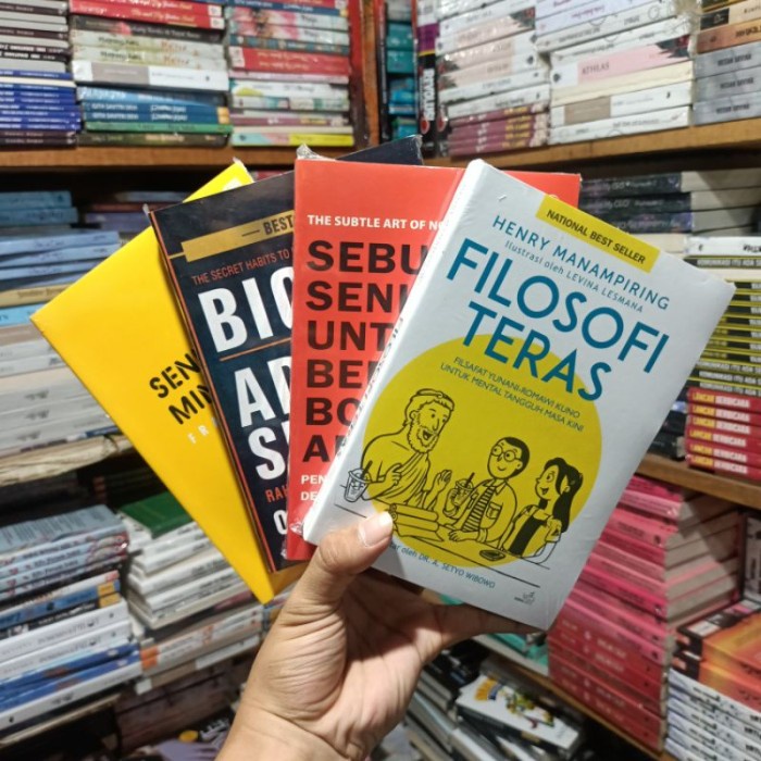 

paket 4 buku filosofi teras - bodo amat- seni bicara - minimalis [ ts