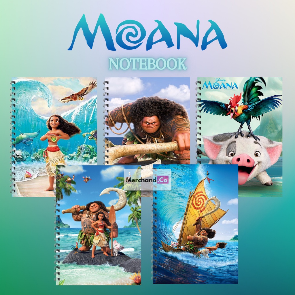 

A5 / notebook moana / notebook / moana / buku tulis moana / film disney moana