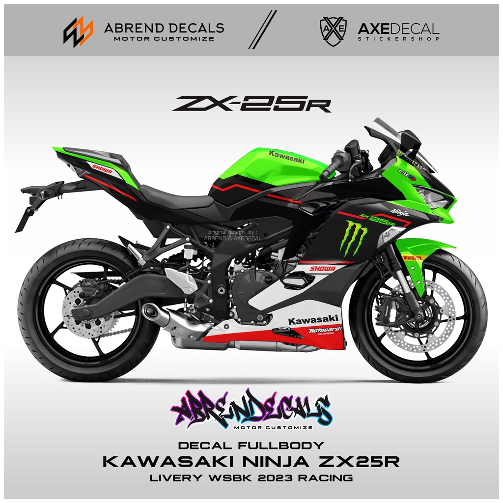 Jual Decal fullbody ZX25R Livery WSBK 2023 racing / Stiker Motor ...