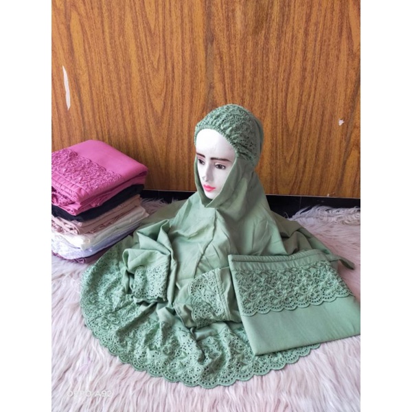 GROSIR MUKENA TERUSAN KHADIJAH KATUN MIKRO MUKENA BORDIR