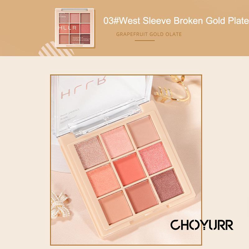 【COD】 Eyeshadow Palette Korean 9 Warna Waterproof Eyeshadow Matte Eyeshadow Palet Eyeshadow Palette Nude Eyeshadow-CH