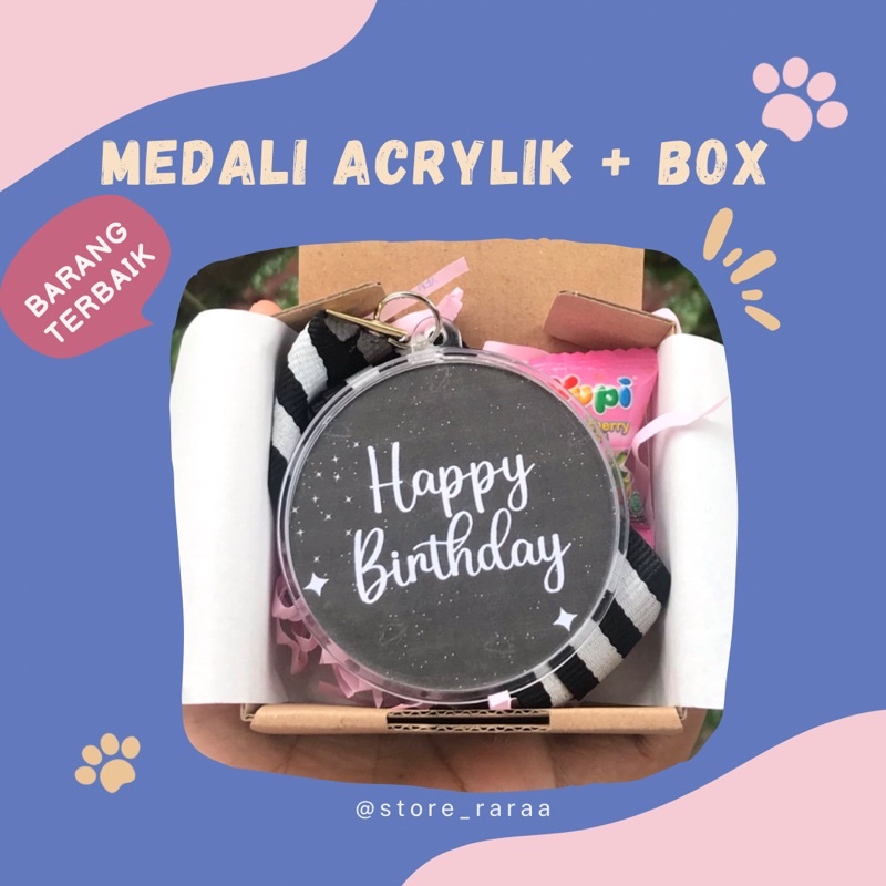 

medali acrylik || kado ultah || wisuda || ucapan