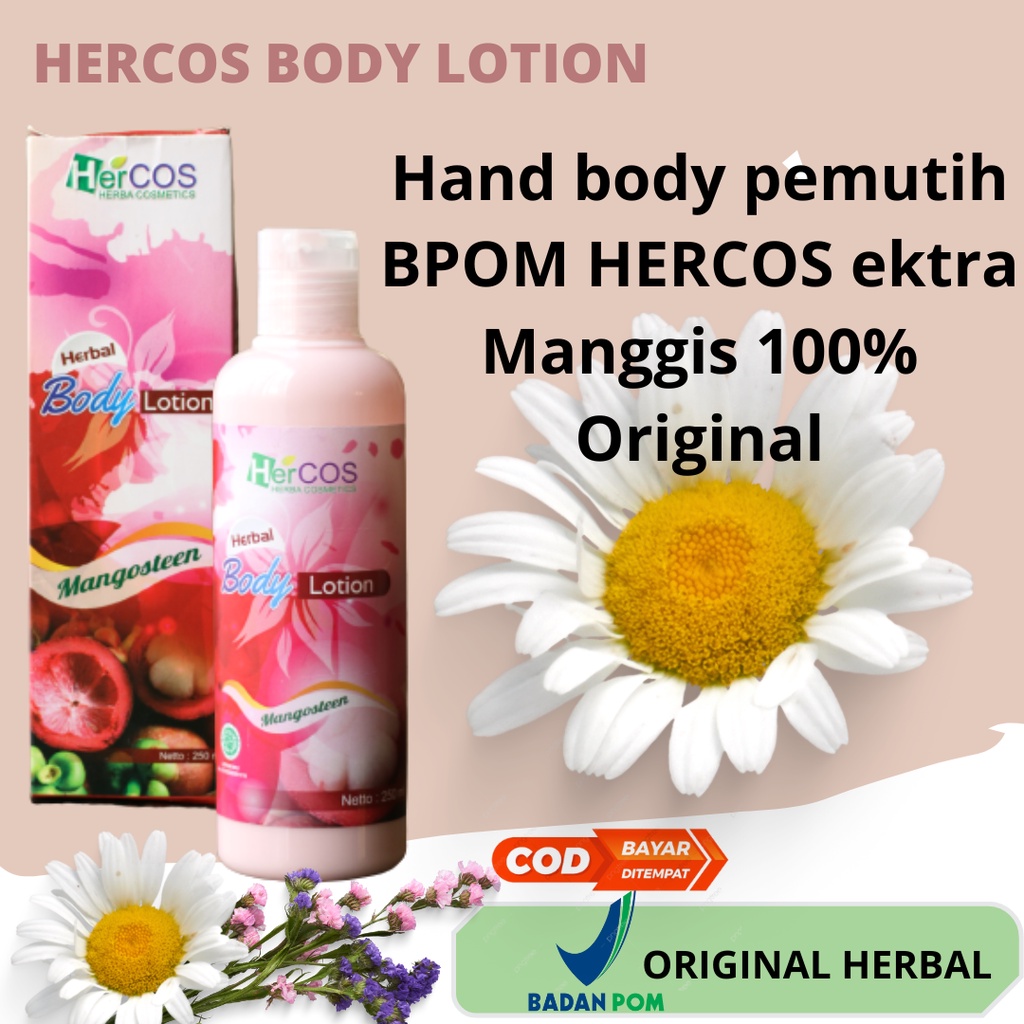 Hand Body Pemutih BPOM Ektra Manggis Original Halal Whitening Glowing Perawatan Tubuh Lotion