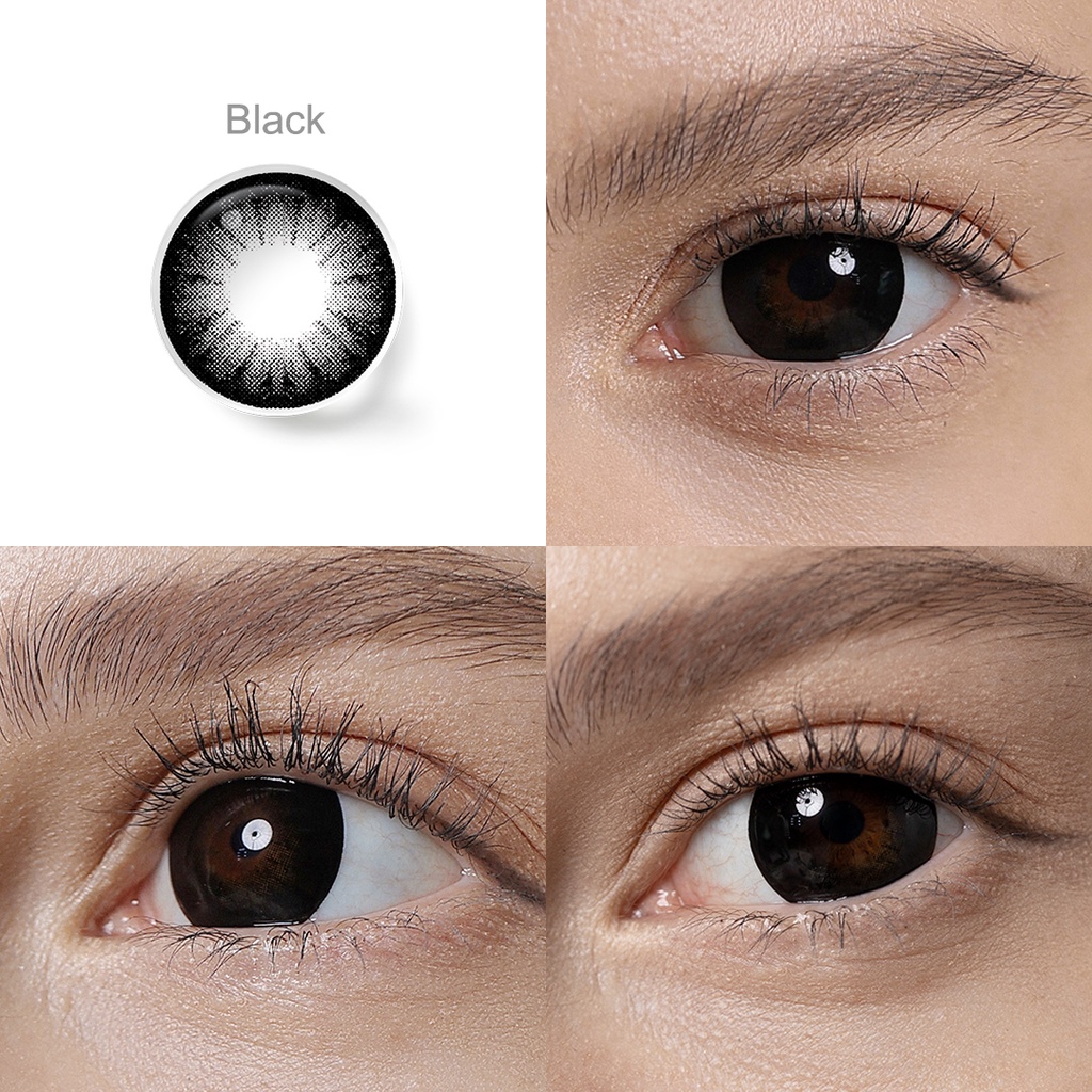 （COD）softlens minus(-1.00s/d-8.00) soflen minus Lensa kontak warna Korea Bestseller diameter 14.50 MM Black/brown softlensmurah