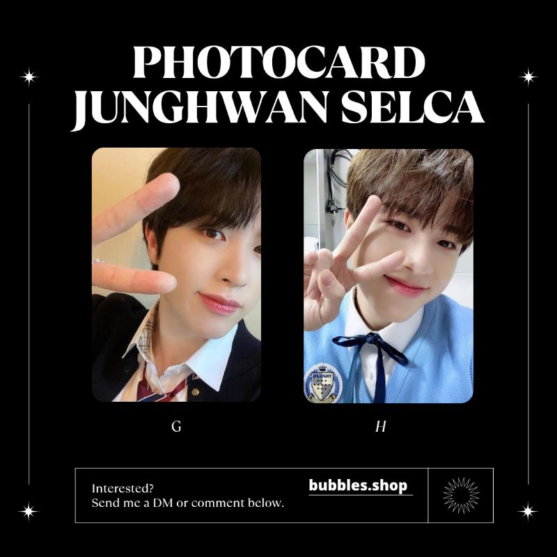 PHOTOCARD UNOFFICIAL JUNGHWAN TREASURE SELCA