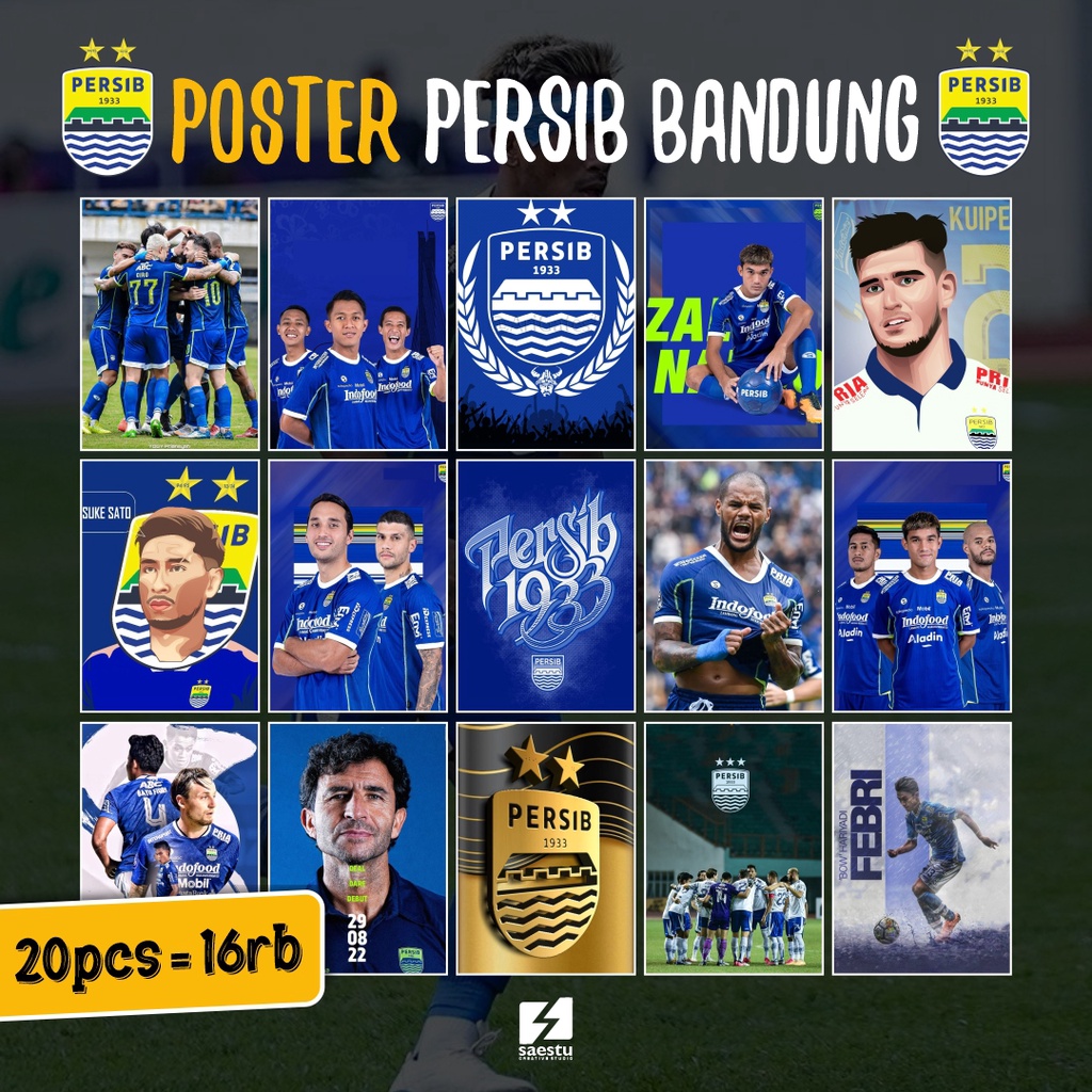 POSTER PERSIB BANDUNG Poster Dinding Sepakbola Persib bandung bobotoh