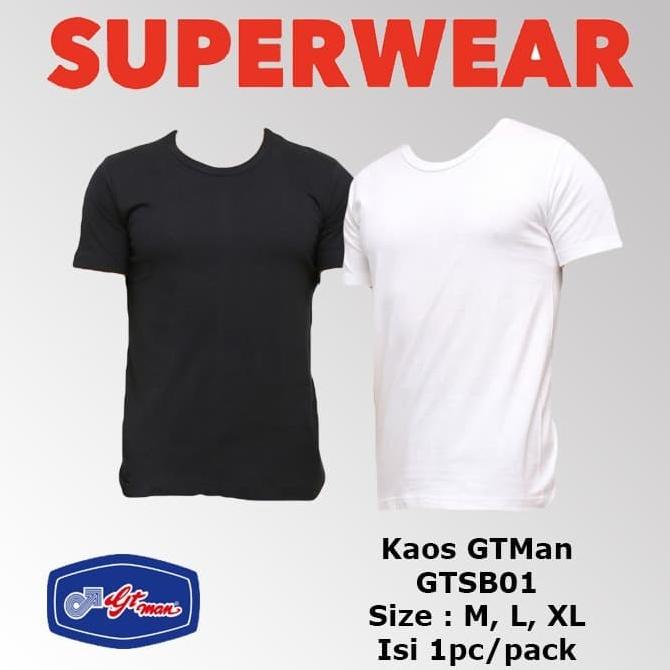 TERMURAH Kaos Oblong Pria GT Man |O Neck | Kaos Polos Pria GT Man | Kaos Dalam
