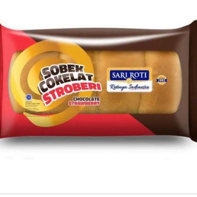 

SARI ROTI Roti Sobek Cokelat Stroberi 180 g