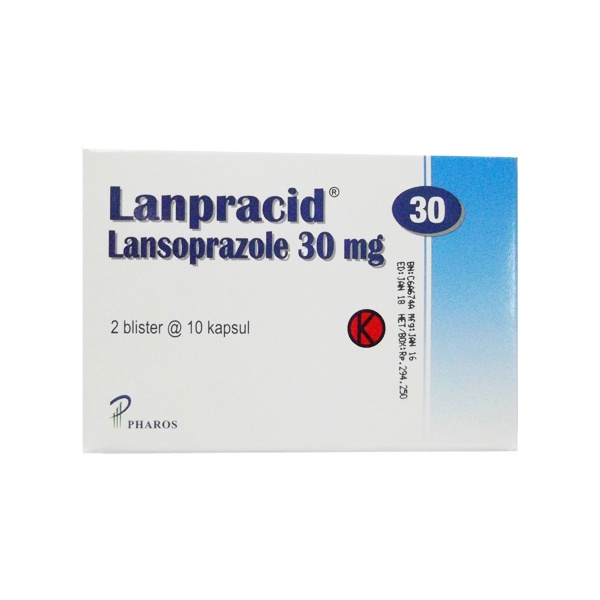 LANPRACID 30 MG 1 BLISTER ISI 10 KAPSUL/LANSOPRAZOLE/SAKIT MAAG