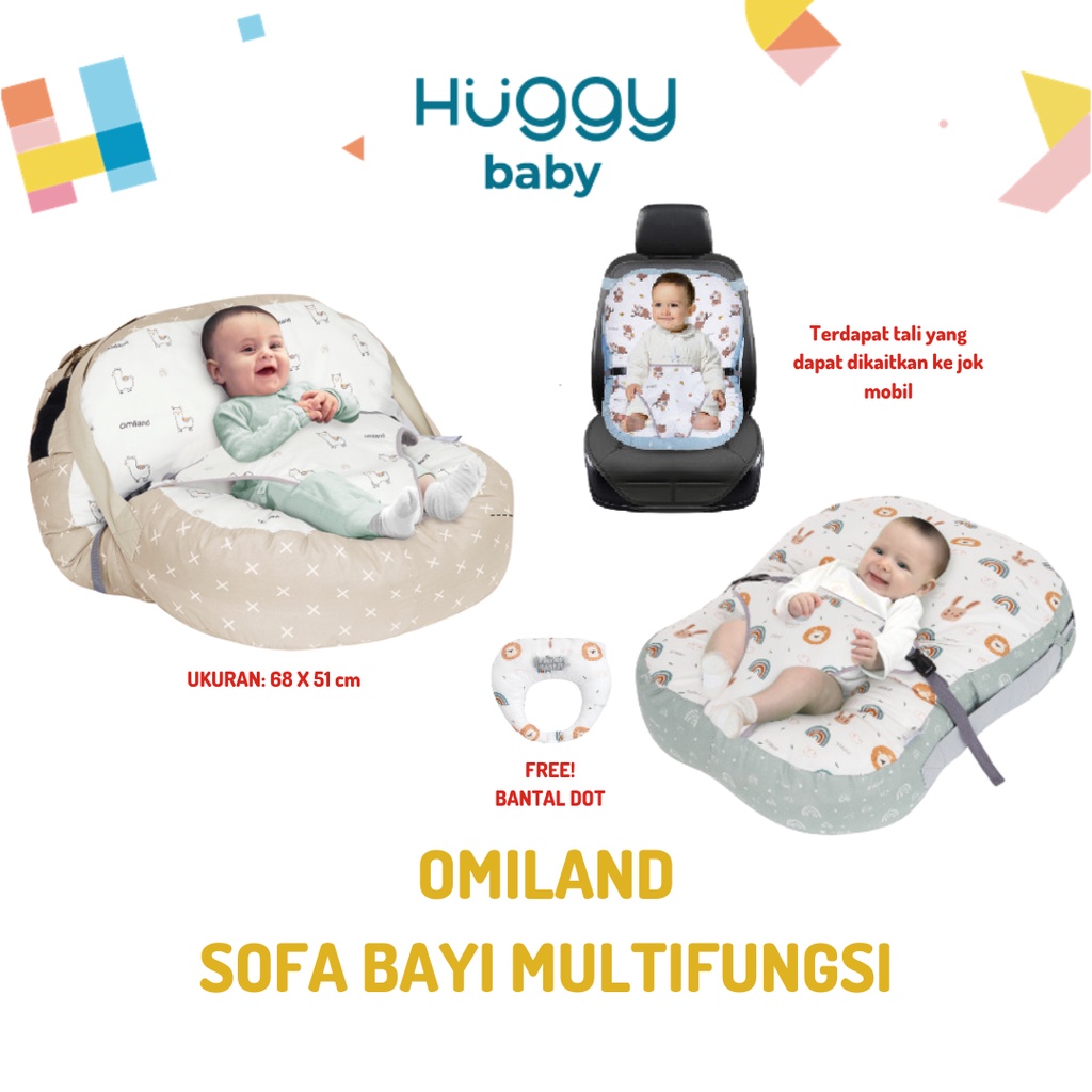 Omiland Sofa Bayi Multifungsi Duduk &amp; Tidur