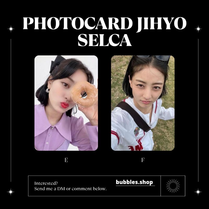 PHOTOCARD UNOFFICIAL JIHYO TWICE SELCA