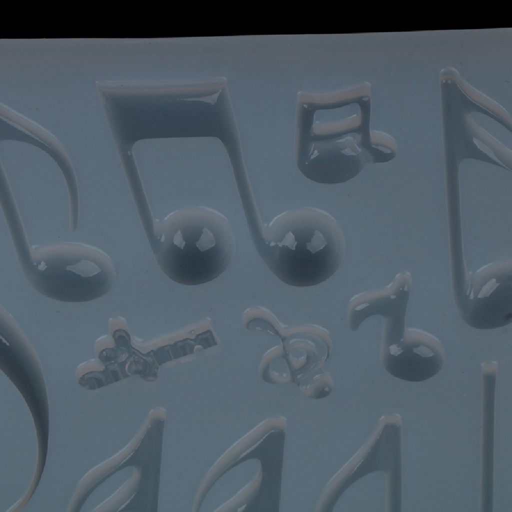 Sunshine Cetakan Silikon Bentuk Not Musik Fondant Kue Decorag Kitchen Baking Tools.