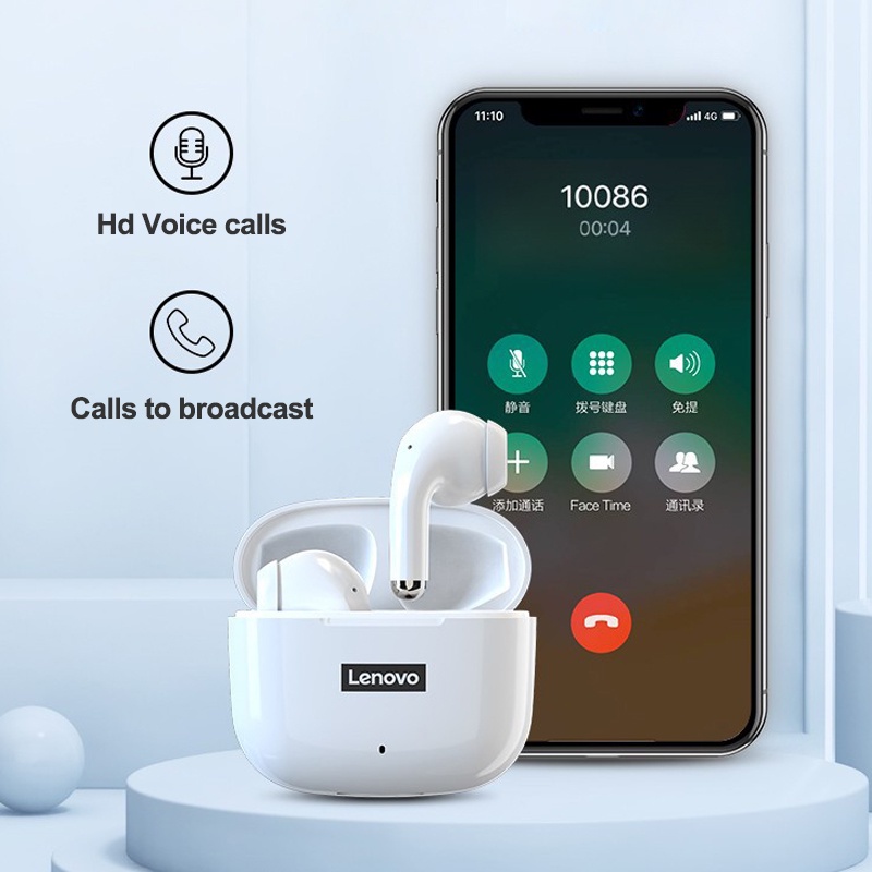 Lenovo LP40 PRO Earphones Wireless Bluetooth 5.1Noise Reduction Headphones Touch Control with Mic