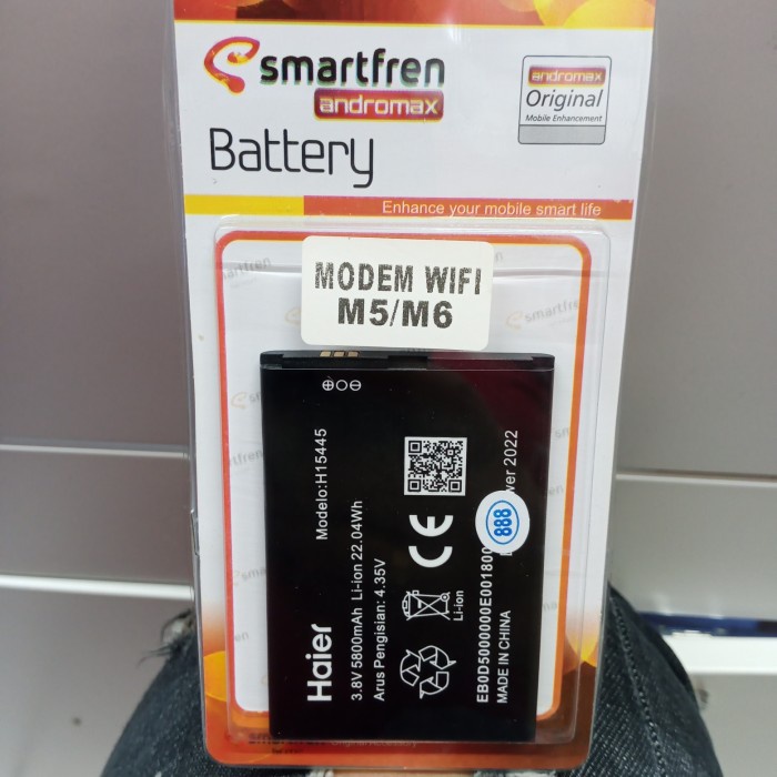 Produk Terbaru Baterai Modem Wifi Smartfren M5 M6 H15445 Original Batre Baterry Modem