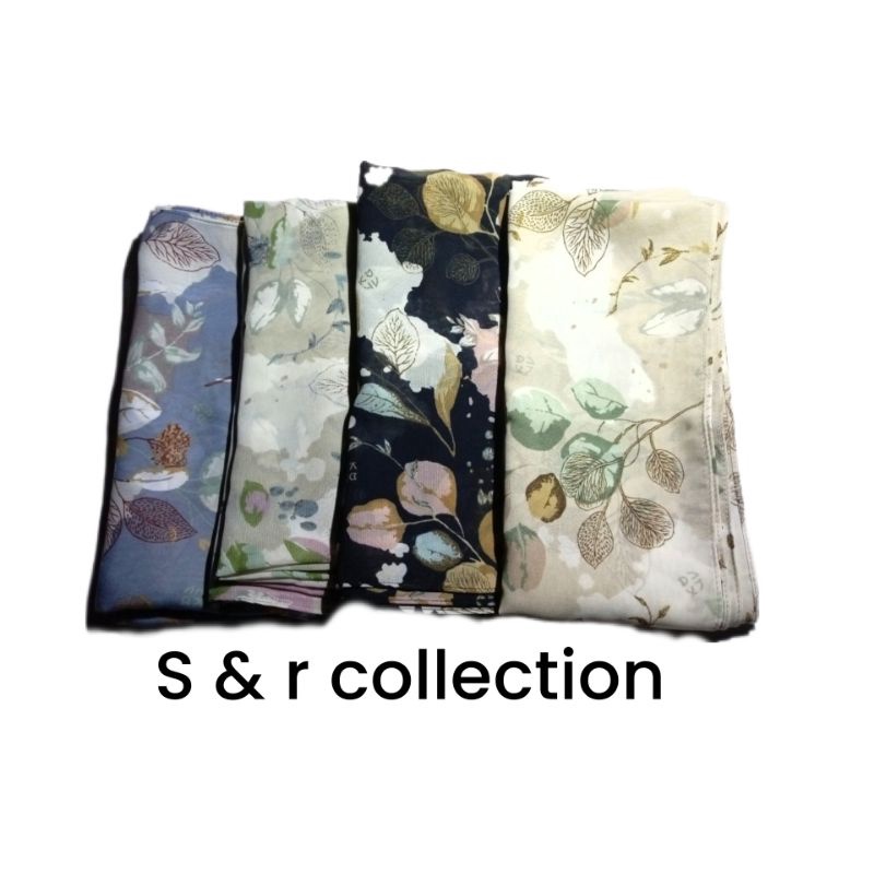 Hijab segi empat motif premium/koyu hijab 115*115