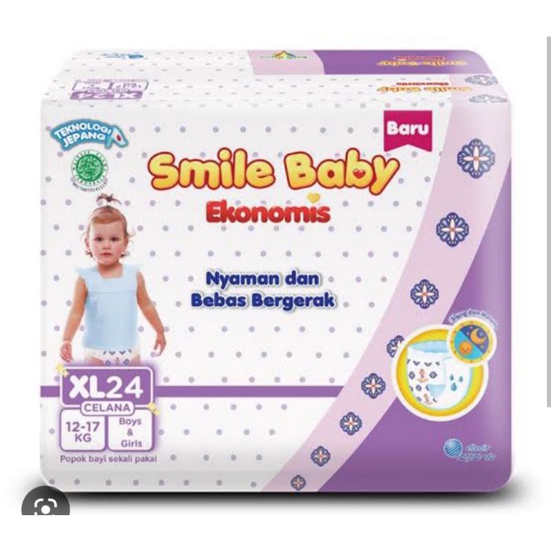 GOON SMILE BABY EKONOMIS XL24 POPOK PAMPERS MURAH KUALITAS BAIM