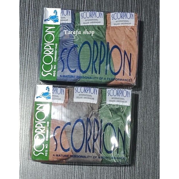 3 Pcs Celana Dalam Pria Dewasa Scorpion Termurah Terlaris/CD pria Dewasa