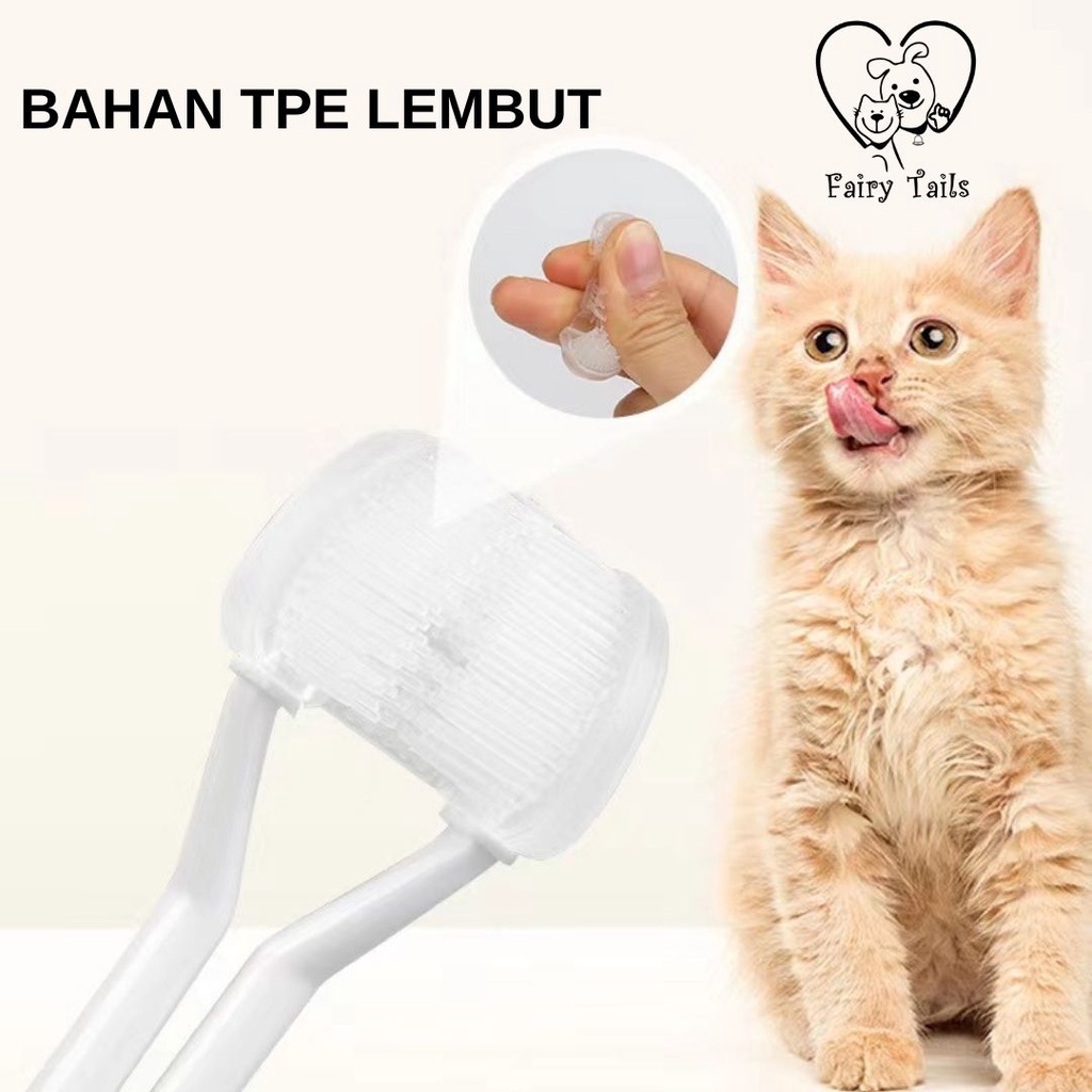 Sikat Gigi Anabul Anjing dan Kucing Beragam Pilihan Sikat 360 Derajat Sikat Nano Toothbrush Sikat Lembut / Pet Toothbrush for Cat and Dog