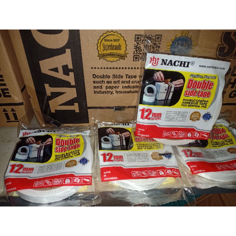 

NACHI Isolasi double tape 12mm x 10y 12mm 1/2inch