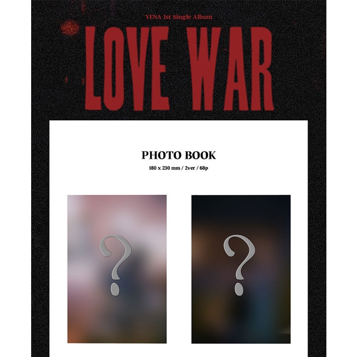 YENA - 1st Single Album LOVE WAR (online POB)