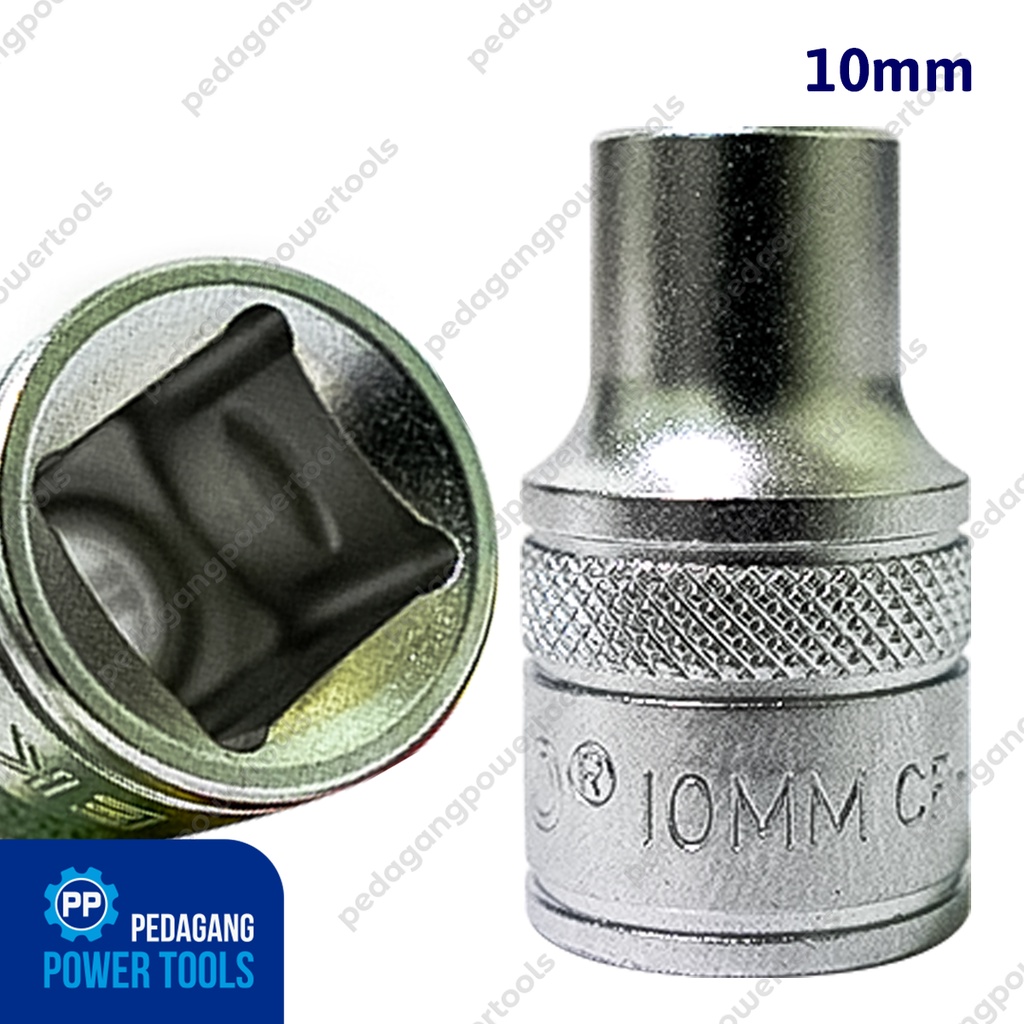 TEKIRO MATA SOK 1/2&quot; INCH 10 MM ANAK SOCK 6PT KUNCI SOCKET WRENCH HEX