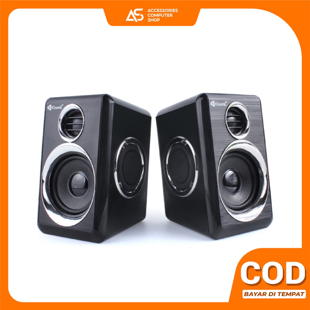 Gaming Speaker Komputer / Laptop Dual Bass With Volume Control -  T-005