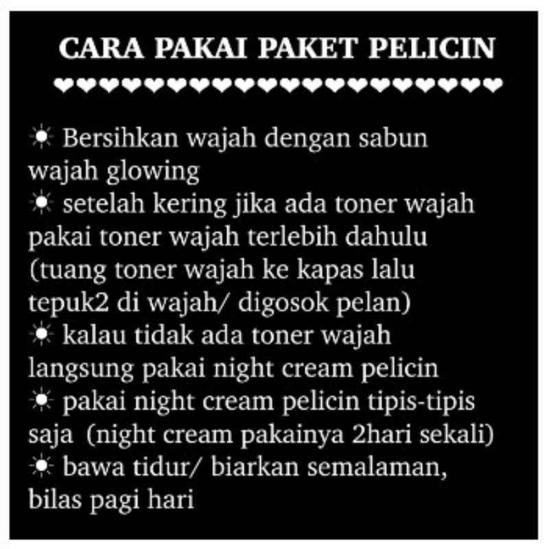 [WAJIB KONSULTASI/TIDAK DIJUAL BEBAS] PAKET PELICIN WAJAH MULUS -- PAKET PELICIN MULUS -- PAKET PELICIN HIGH DOSIS -- PELICIN WAJAH GLOWING