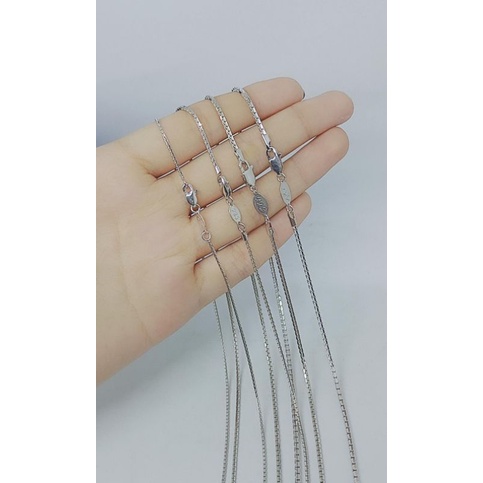 Kalung itali santa silver 925 import / perhiasan perak 925 berlapis emasa