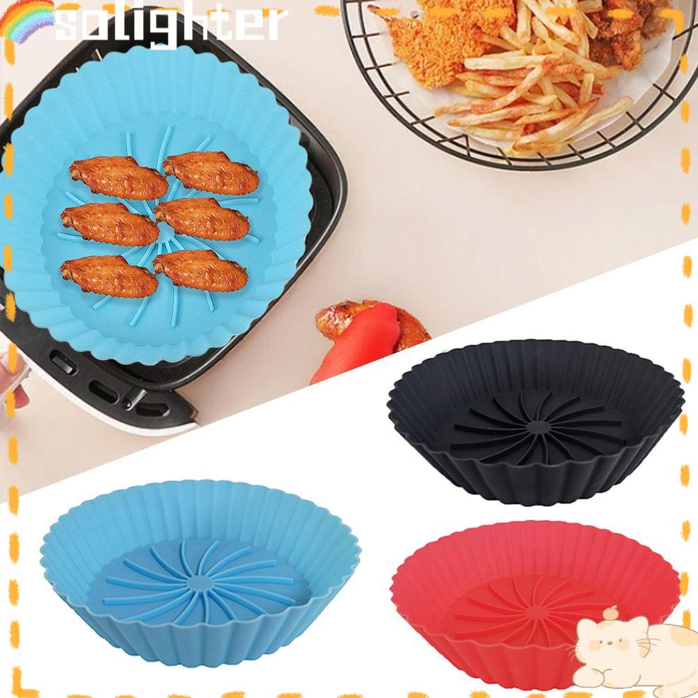 Solighter Panci Silikon Reusable Tray Liners Untuk Air Fryer