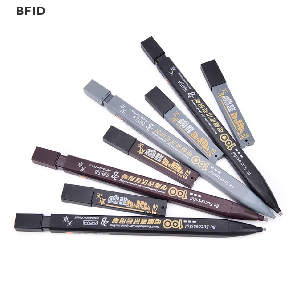 [BFID] 2b Black Lead Holder Ujian Pensil Mekanik Dengan Isi Ulang Timah Set Perlengkapan Kantor [ID]